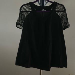 Black cotton blouse